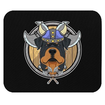 Discover Rottweiler I Valhalla I Viking Mouse Pads