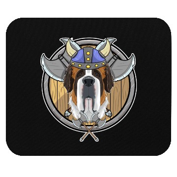 Discover Saint Bernard I Valhalla I Viking Mouse Pads