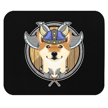 Discover Shiba Inu I Valhalla I Viking Mouse Pads