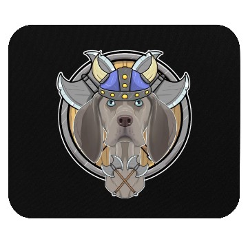 Discover Weimaraner I Valhalla I Viking Mouse Pads