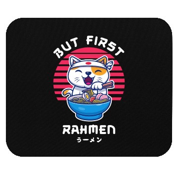 Discover But First Ramen Cat Japan Kawaii Mouse Pads