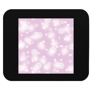 Discover Violet Snowflakes Pattern Mouse Pads