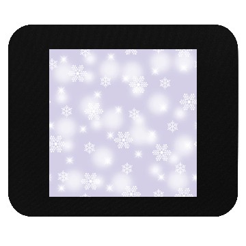 Discover Lavender Snowflakes Pattern Mouse Pads