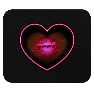 Discover geek big heart Mouse Pads