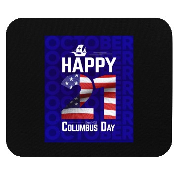 Discover Columbus Day Since 1492 Christopher Columbus Mouse Pads