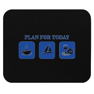 Discover Sail Logo Wine Blue Mouse Pads