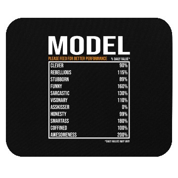 Discover Model Daily Value funny Model Mouse Pads