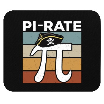 Discover Pirate Girls Boys Pi Symbol 3.14 Math Mouse Pads