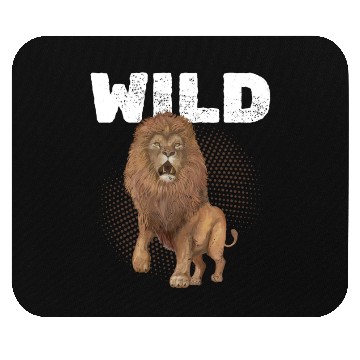 Discover Wild Animal Lion Mouse Pads