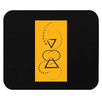Discover Yellow Love Pattern Mouse Pads