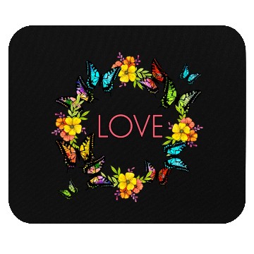 Discover love and butterflies. Mouse Pads