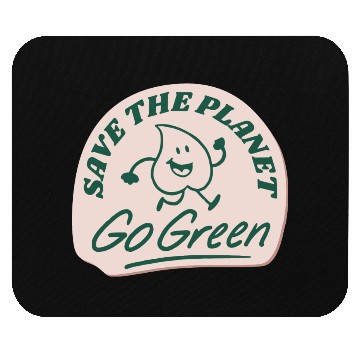 Discover save the planet go green Mouse Pads