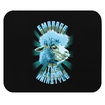 Discover Embrace The Llama Hairstyle Mouse Pads