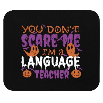 Discover Ghost Pumpkin Language Teacher Halloween Mouse Pads