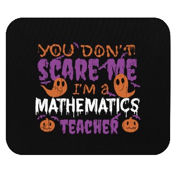 Discover Ghost Pumpkin Mathematics Teacher Halloween Mouse Pads