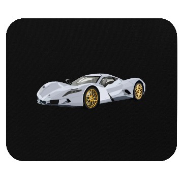 Discover Silver car Mouse Pads