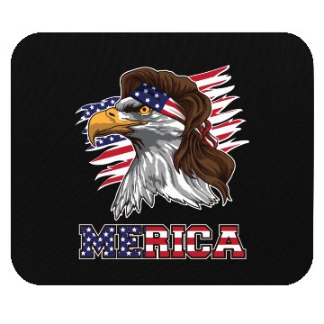 Discover American Bald Eagle Mullet Merica Bird Of Prey Mouse Pads