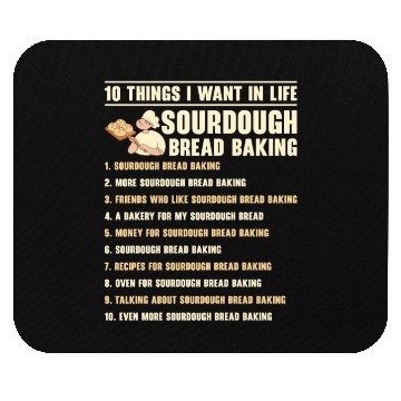 Discover Sourdough Bread Baking Foodie Baker Cooking Mouse Pads