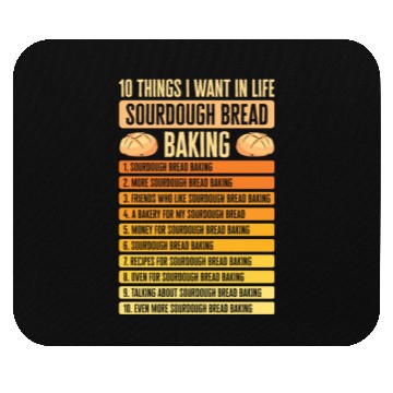 Discover Sourdough Bread Baking Foodie Baker Cooking Mouse Pads
