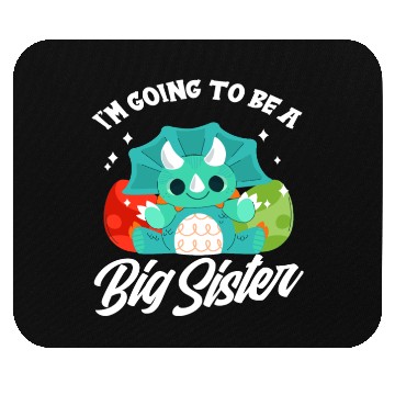 Discover Dinosaur Pregnant Sister Offspring Mouse Pads