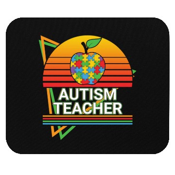 Discover Autism Teacher Retro Mouse Pads