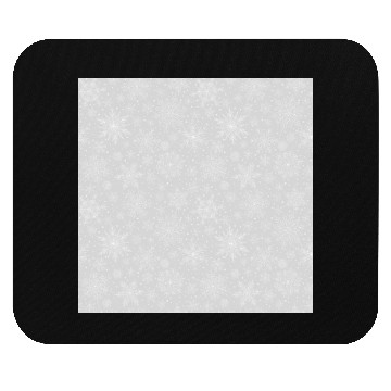 Discover Grey Snowflakes Pattern Mouse Pads
