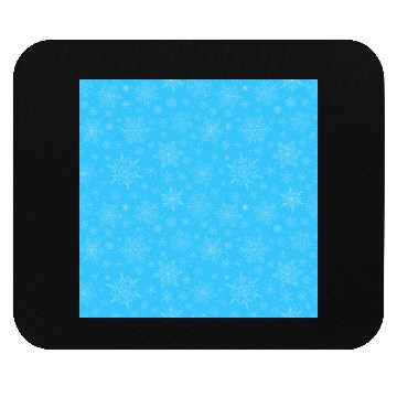 Discover Blue Snowflakes Pattern Mouse Pads