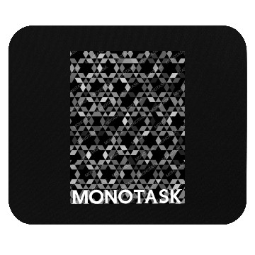 Discover Black and white design by MONOTASK Mouse Pads