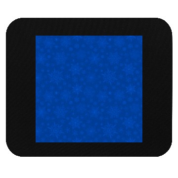 Discover Blue Snowflakes Pattern Mouse Pads