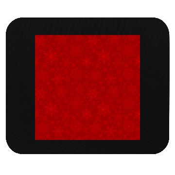 Discover Red Snowflakes Pattern Mouse Pads