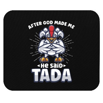 Discover Chicken Farmer Gift Funny Chickens Country Farm Mouse Pads