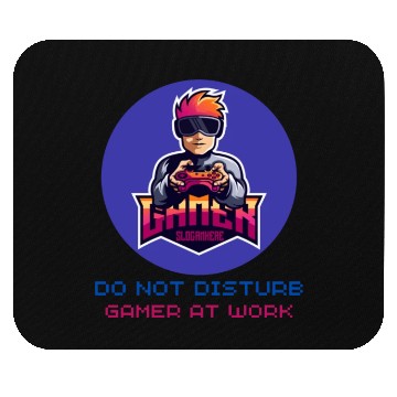 Discover Do Not Disturb Gamer At Work-Gaming Lover Mouse Pads
