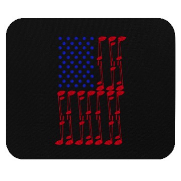 Discover American flag made of golf accessory - outing Mouse Pads