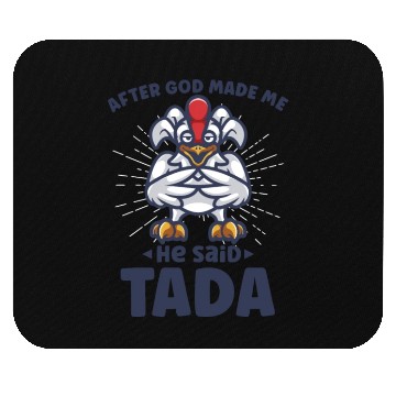 Discover Chicken Farmer Gift Funny Chickens Country Farm Mouse Pads