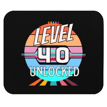 Discover 40th Birthday Bonus Level Mouse Pads