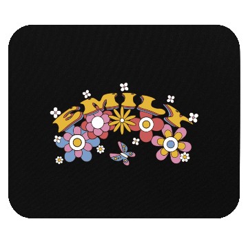 Discover Emily Groovy Flower Tie Dye, Emily Hippie Flower Mouse Pads
