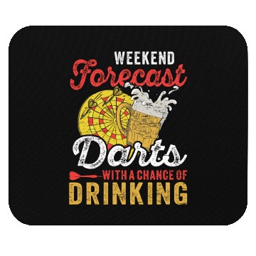 Discover Dart Dartboard Weekend Forecast Darts Drinking Mouse Pads