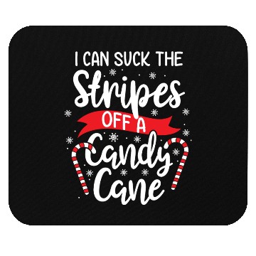 Discover Christmas I Can Suck Candy Cane Funny Xmas Gift Mouse Pads