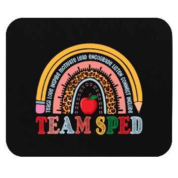 Discover Team SPED Teacher Rainbow Mouse Pads