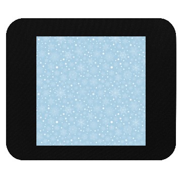 Discover Light Blue Snowflakes Pattern Mouse Pads
