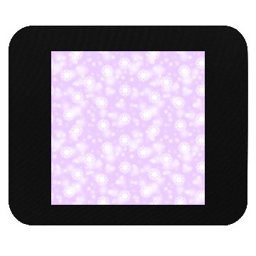Discover Violet Snowflakes Pattern Mouse Pads