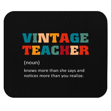 Discover Vintage Teacher Definition Mouse Pads