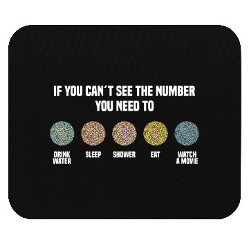 Discover Ishihara Numbers - Watch A Movie Mouse Pads