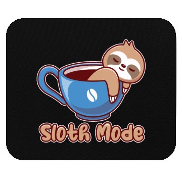 Discover Funny cute lazy sloth coffee design for cool sloth Mouse Pads