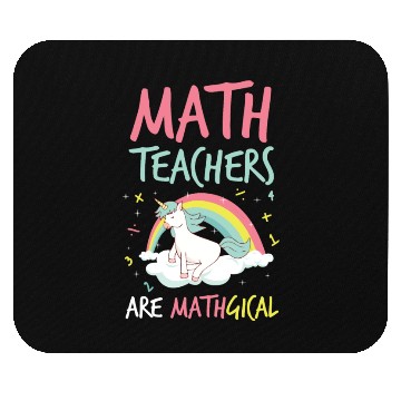 Discover 2Math Teachers Fun Unicorn Mathgical Teaching Gift Mouse Pads