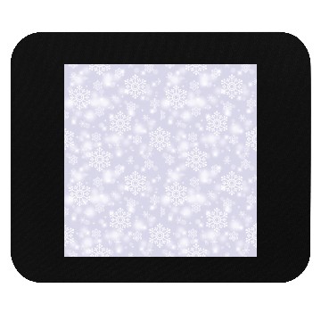 Discover Lavender Snowflakes Pattern Mouse Pads
