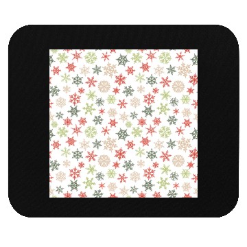 Discover Modern Snowflakes Pattern Mouse Pads
