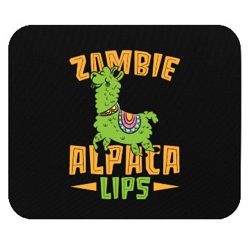 Discover Zombie Alpacalips Llama Lover Alpaca Whisperer Mouse Pads