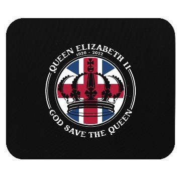 Discover UK British Queen Elizabeth II God Save The Queen Mouse Pads