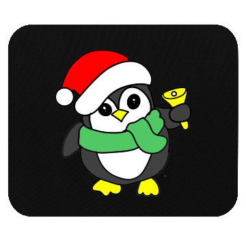 Discover penguin ringing bell Mouse Pads